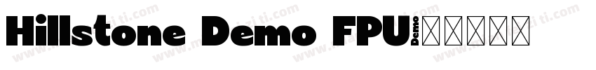 Hillstone Demo FPU字体转换
